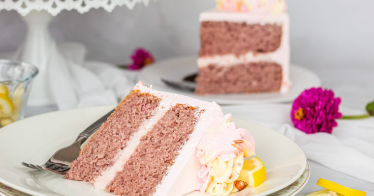 Strawberry Pink Lemonade Cake Recipe
